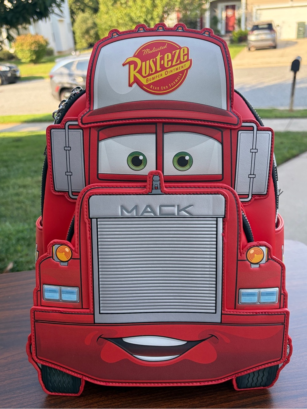 Loungefly Disney Pixar Cars Mack Glow in the Dark Mini Backpack NWT Exclusive